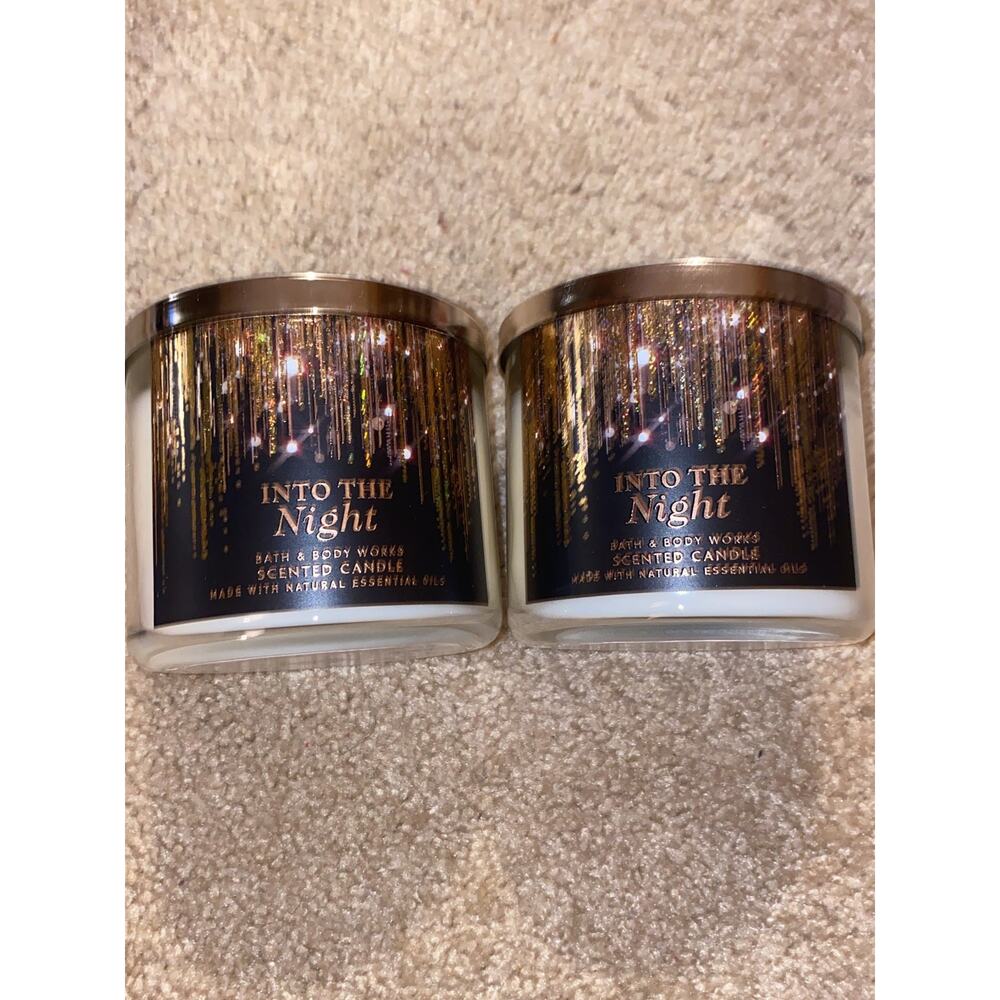 bath and body‎ works into the night candles 2x